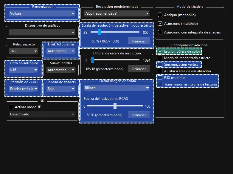 La configuración personalizada de GPU para Rock Band 3.