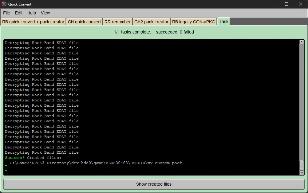 Onyx's USRDIR naming popup. The pack has been named 'my_custom_pack'.