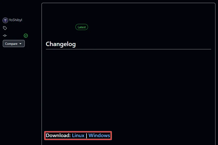 GitHub page page for the latest version of PyCHOSS.