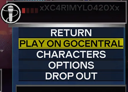 Rock Band 3 with 'Play on GoCentral' selected.