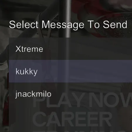 RPCN's Message screen.