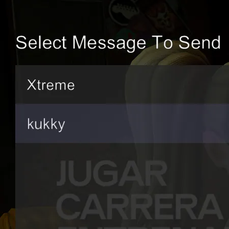 La pantalla de mensajes de RPCN.