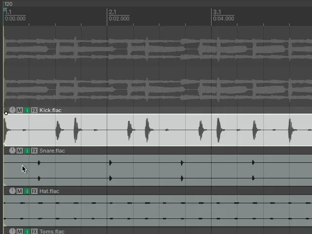 Tabbing to the next transient.