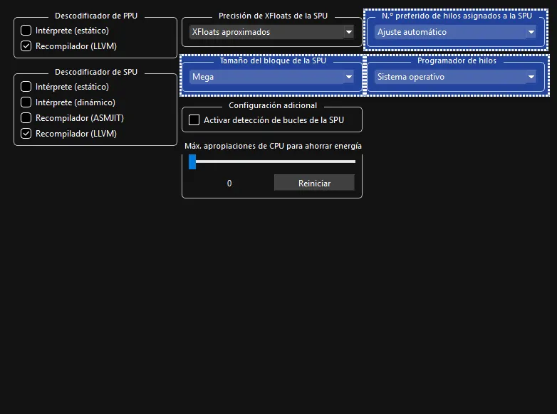 La configuración personalizada de CPU para Rock Band 3.