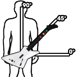 An X-plorer being held at a 45 degree angle.