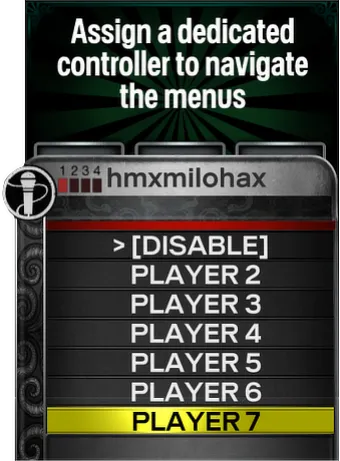 Rock Band 3 Deluxe's Navigation Pad menu.