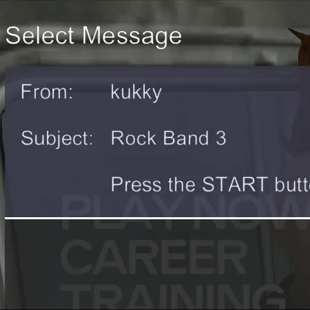 RPCN's Message screen.