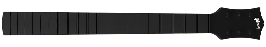 The 'Solo' neck for CRKD guitars. It has solo buttons closer to the body and the buttons are flush within the neck.